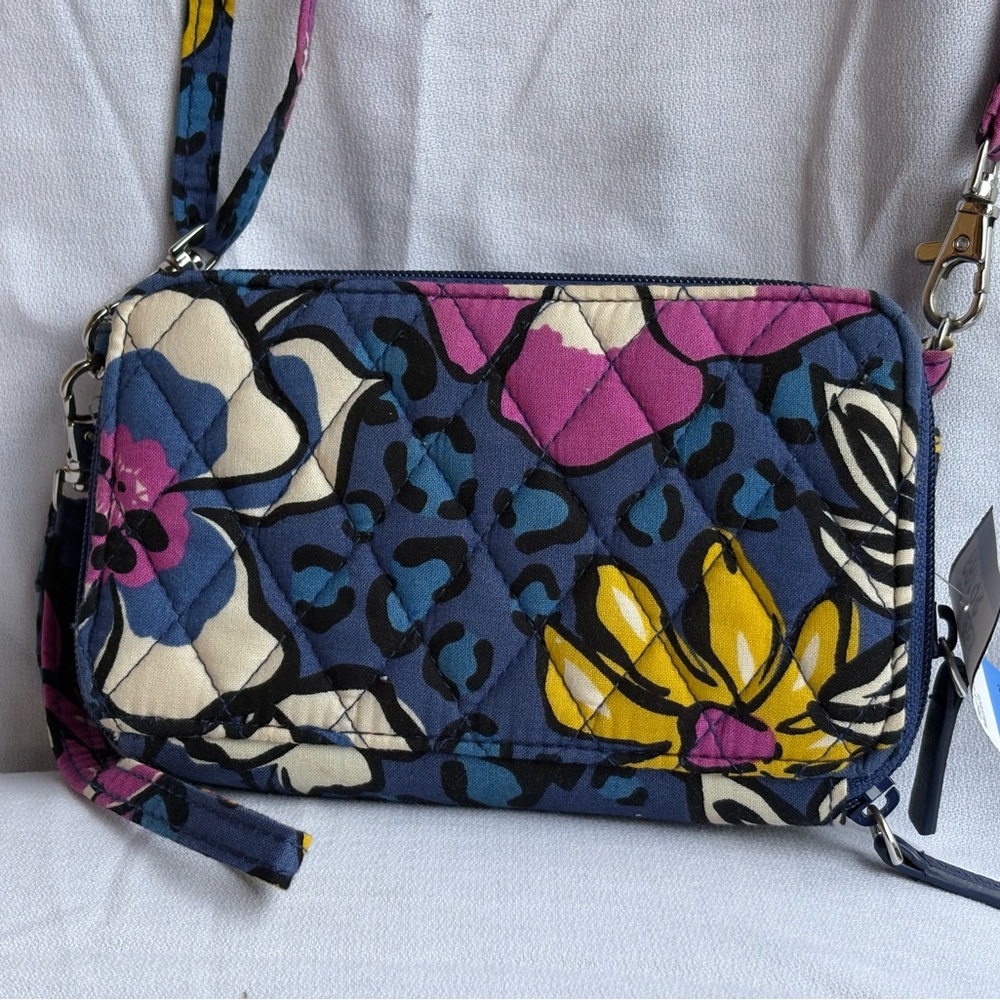 Floral Quilted Crossbody Bag